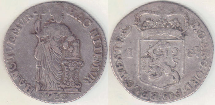 1763 Netherlands Gulden (Proclamation) A000528